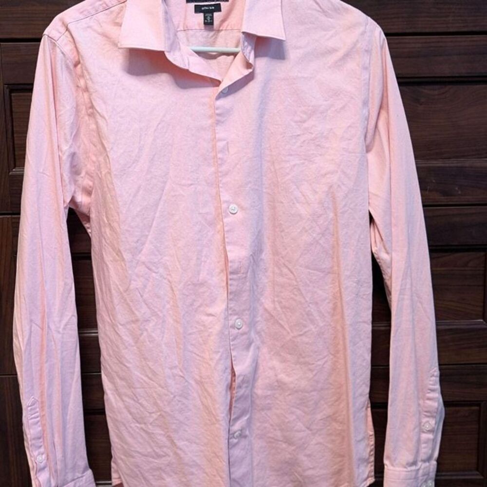 Express dress shirt, solid blush pink
